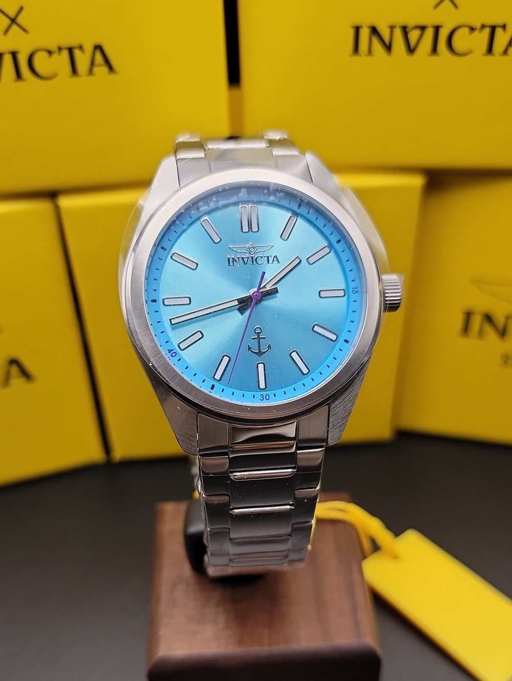 NEW ⌚ INVICTA Mens Watch 41mm Oveam Voyage Light Blue Dial PC21J Quartz - 49989